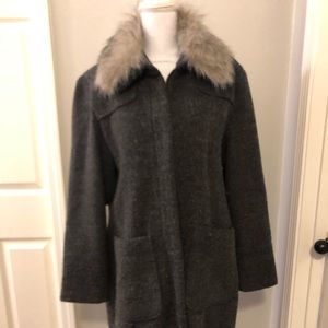 Old navy charcoal women’s wool coat